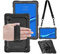 TECHGEAR UTILITY Custodia per Lenovo Tab M10 Plus 10.4" (2020 2nd Gen) resistente e resistente armatura antiurto 360 supporto rotante, mano e tracolla per Tab M10 Plus TB-X606F/TB-X606X