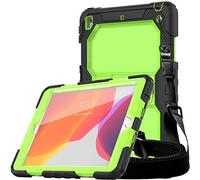 TECHGEAR Vanguard Custodia Compatibile con iPad 10.2" 2021/2020 / 2019 (9/8/7 Generazion) - Robusta Custodia Protettiva Resistente agli Urti, Cover con Supporto Integrato e Tracolla - Verde