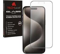 TECHGEAR Vetro Antiriflesso iPhone 15 PRO Pellicola - Opaca 3D Pellicola in Vetro Temperato Copertura Completa [Durezza 9H] [Senza Bolle] Compatibile con iPhone 15 PRO