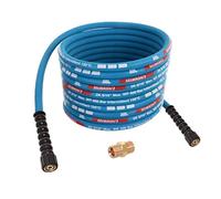 TECHKAR Tubo per Idropulitrice ad Alta Pressione - Sostituzione del Tubo di Prolunga Karcher - 400bar DN8 Tubo ad Alta Pressione Professionale M22x1.5 per Kärcher HD HDS - Blu - Tubo da 15m