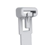 Techly 020126 Fascette Fermacavi Riutilizzabili 150x7,6mm in Nylon 100pz Bianco Bianco