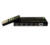 Techly Switch HDMI 5 IN 1 OUT con Telecomando, 4Kx2K, 3D