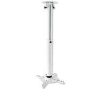 Techly 022267 Supporto a Soffitto per Proiettori Estensione 500-770 mm Bianco Bianco