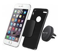 Techly 022298 Supporto Magnetico da Auto per Smartphone e Tablet Nero Nero