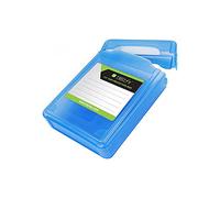 Techly 027637 Scatola di Protezione per 1 HDD 2,5" Azzurro