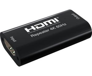 TECHLY 100501 HDMI 2.0 signal repeater 4K YUV 4:4:4 40 m Black