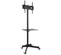ICA-TR21 - TV stand with castors, 23 - 55'', shelf, black