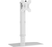 Techly 102765 Supporto da Tavolo Stand per Monitor 17-27" con Base Bianco