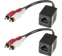 Techly Convertitore Extender Audio RJ45 Cat.5 2xRCA