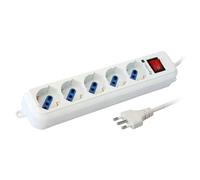 Multipresa 5 Posti Italiana Bipasso / Schuko Cavo 3 metri
