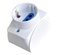 Techly 104721 Presa da Muro Italiana/Schuko 16A Bianco
