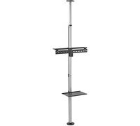 Techly 105612 Supporto da Pavimento a Soffitto per TV LCD/LED/Plasma 37-70" Silver