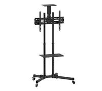Techly Trolley da Pavimento con Mensola per TV LCD/LED/Plasma 37-70"