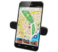 Techly 106756 Supporto Magnetico da Auto per Smartphone con Doppia Clip Nero