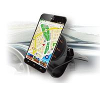 Techly 106787 Supporto Magnetico a Clip, per cruscotto Auto, per Smartphone Nero