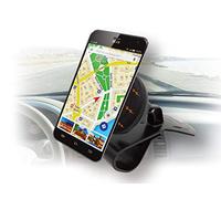 Techly 106787 Supporto Magnetico a Clip, per cruscotto Auto, per Smartphone Nero