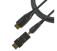 Techly 107432 Cavo HDMI™ A/A Micro HDMI™ Active Optical Cable in Fibra Ottica 4K 50m Nero