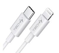 Techly Cavo di sincronizzazione e ricarica EFB APP-8BUC10T USB-C > Lightning 1 m Bianco