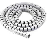 Techly Guaina Raccoglicavi Diametro 25mm a Spirale 20m Grigio