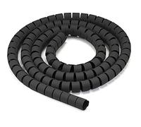 Techly Guaina Raccoglicavi Diametro 25mm a Spirale 20m Nero