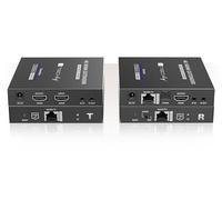 Techly 109832 Amplificatore Ripetitore Extender HDMI 4K Fino a 70m su Cavo Cat.6/6A/7 Nero