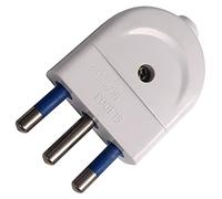 Techly 300170 Spina Italiana 16A Bianca Bianco