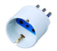 Techly 300194 Adattatore Spina 10A Presa Schuko Bianco Bianco