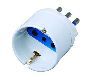Techly 300194 Adattatore Spina 10A Presa Schuko Bianco Bianco