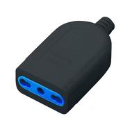 Techly 300217 Presa 2P+T 16A Bipasso Nero Nero
