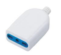 Techly 300224 Presa 2P+T 16A Bipasso Bianco Bianco