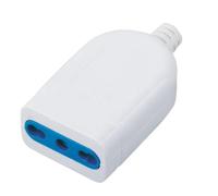 Techly 300224 Presa 2P+T 16A Bipasso Bianco Bianco