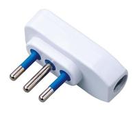 Techly 300231 Spina ribassata 2P+T 10A Bianco Bianco