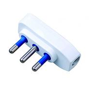 Techly 300248 Spina ribassata 2P+T 16A Bianco Bianco