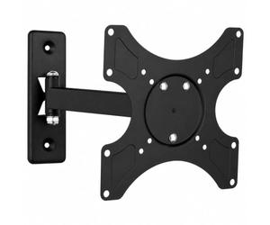 Techly 301443 Supporto a Muro per TV LED LCD 19-37" inclinabile 2 snodi Nero Nero