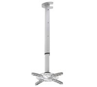 Techly Supporto a soffitto per proiettori 301566 – Professionale estensibile 60-102 cm – Silver