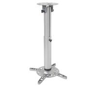 Techly 301580 Supporto a soffitto Professionale per proiettori Estensione 50-77 cm Silver