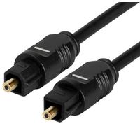 Techly 303133 Cavo Audio Ottico Digitale Toslink (SPDIF) M/M 1m ø 2.2mm Nero