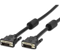 Techly 304390 Cavo DVI Digitale Dual Link (DVI-D) con Ferrite 3 Metri Nero