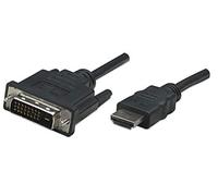 Manhattan 322782 cavo e adattatore video 1 m HDMI tipo A (Standard) DVI-D Nero