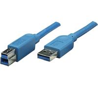 Techly 304949 Cavo USB 3.0 A Maschio/B Maschio 1 m Blu Blu