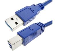 Techly Cavo USB 304956 3.2 Superspeed A maschio/B maschio 2 m Blu