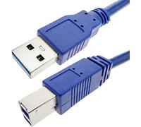 Techly 304956 Cavo USB 3.2 Superspeed A Maschio/B Maschio 2 m Blu Blu
