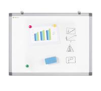 Techly 305359 Lavagna Magnetica Laccata Bianca Cancellabile a Secco 90x180 cm