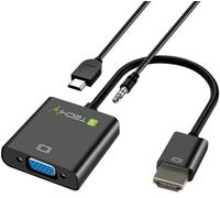 Techly 306301 Cavo Convertitore Adattatore da HDMI™ a VGA con Micro USB e Audio Nero