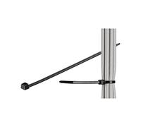 Techly 306356 Fascette Fermacavi Autobloccanti 100x2,5mm in Nylon 100pz Nero Nero
