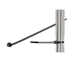 Techly 306394 Fascette Fermacavi Autobloccanti 140x3,6mm in Nylon 100pz Nero Nero