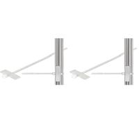Techly 306462 Fascette Fermacavi 100x2,5mm con Targhetta 25x8mm 100 pz Bianco Bianco (Confezione da 2)