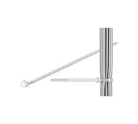 Techly 306561 Fascette Fermacavi Autobloccanti 200x2,5mm in Nylon 100pz Bianco Bianco