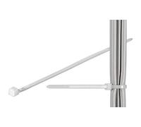 Techly 306592 Fascette Fermacavi Autobloccanti 370x3,6mm in Nylon 100pz Bianco Bianco