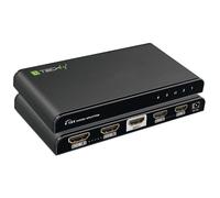 Techly Splitter HDMI IDA HDMI-4K4 4K UHD 3D 4 vie Nero